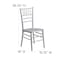 Flash Furniture HERCULES Series Silver Wood Chiavari Chair, PK2 2-XS-SILVER-GG - alternate 7